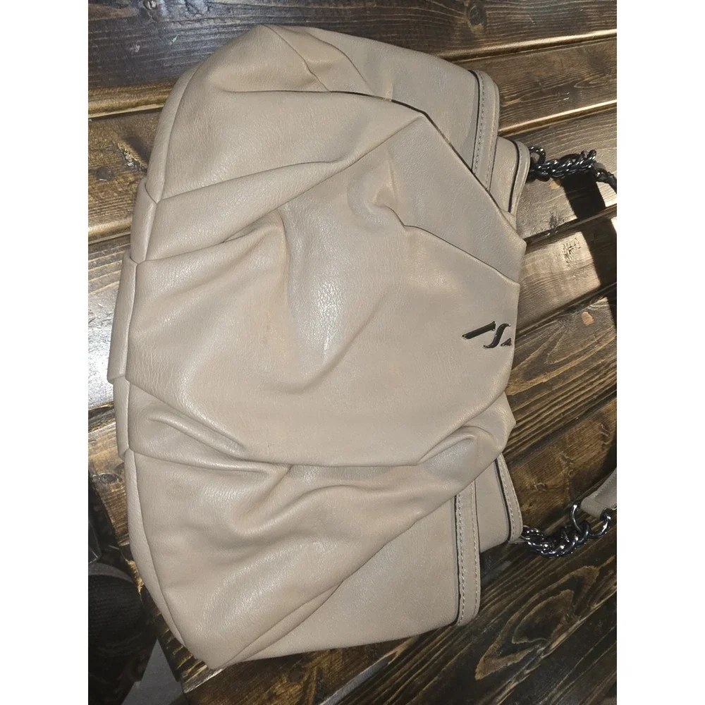 Simply Vera Wang‎ Purse Alicia Pleated Hobo Faux Leather Handbag Contemporary